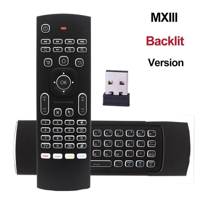 Clavier à télécommande éclairé à contre-jour multifonctionnel pour Google Android/Smart TV