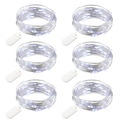 La ficelle 20 menée à piles s'allume/les lumières ficelle de luciole pour le dîner