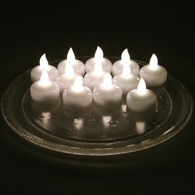 12 PCs sans fumée imperméabilisent la lumière menée de bougie pour la décoration de fêtes d'anniversaire