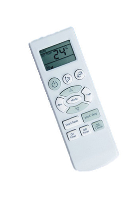 Climatiseur blanc de SAMSUNG à télécommande avec chronométrer la fonction "MARCHE/ARRÊT"