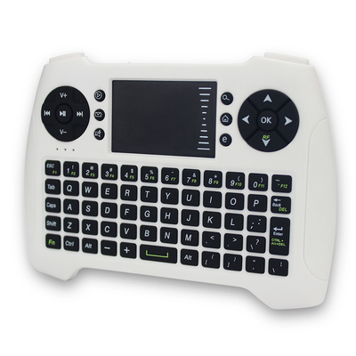 À télécommande à piles blanc pour TV, clavier sans fil avec le Touchpad 