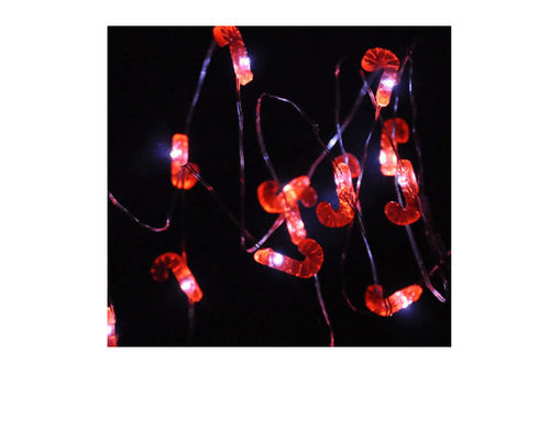 Conception élégante de la béquille 20 LED de capteur de lumière rouge de nuit pour des fêtes de Noël